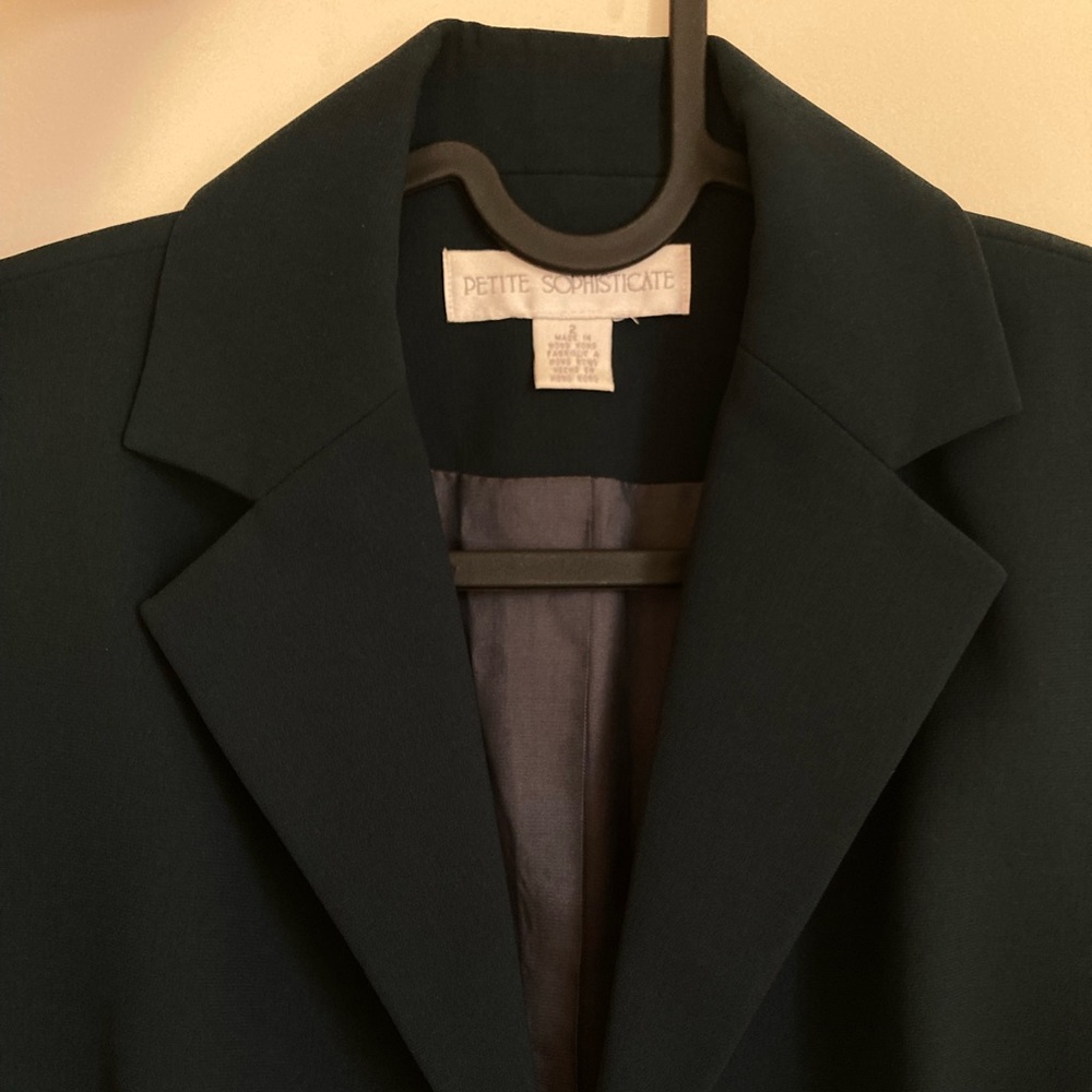 Petite Sophisticate Green Blazer